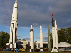 Музей космонавтики с ракетами в Алабаме 