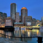 Вечерняя набережная Бостона