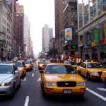 Такси на улицах Манхeттена